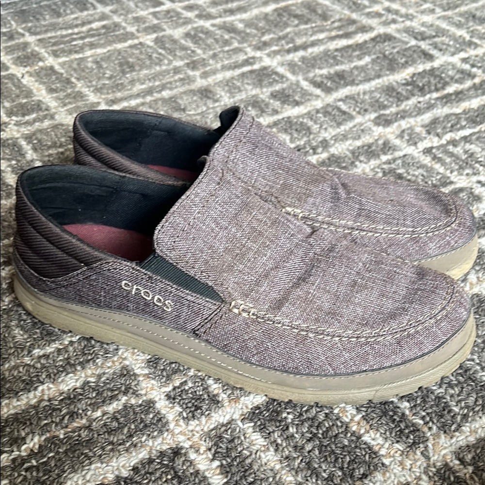 Crocs Men's Casual Slip-On Shoes - Brown heather men’s 11